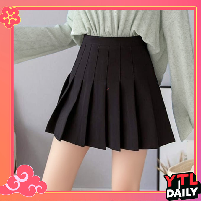 [YTL] ฤดูใบไม้ผลิ ฤดูร้อน กระโปรงเทนนิส กระโปรงกีฬา มีซับใน เอวสูง Mini Skirt A-Line มีหลายสีให้เลือก JK JC Style