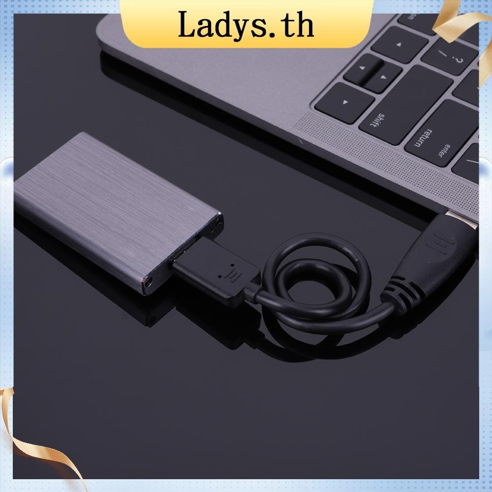 [Ladys.th] เคสอะแดปเตอร์ MSATA เป็น USB 3.0 SSD Enclosure 6Gbps สําหรับ MSATA SSD 30*25 50