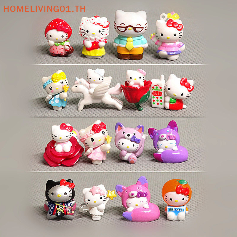 Onehome ตุ๊กตาฟิกเกอร์การ์ตูนแมวน่ารัก สําหรับตกแต่งเค้กคริสต์มาส