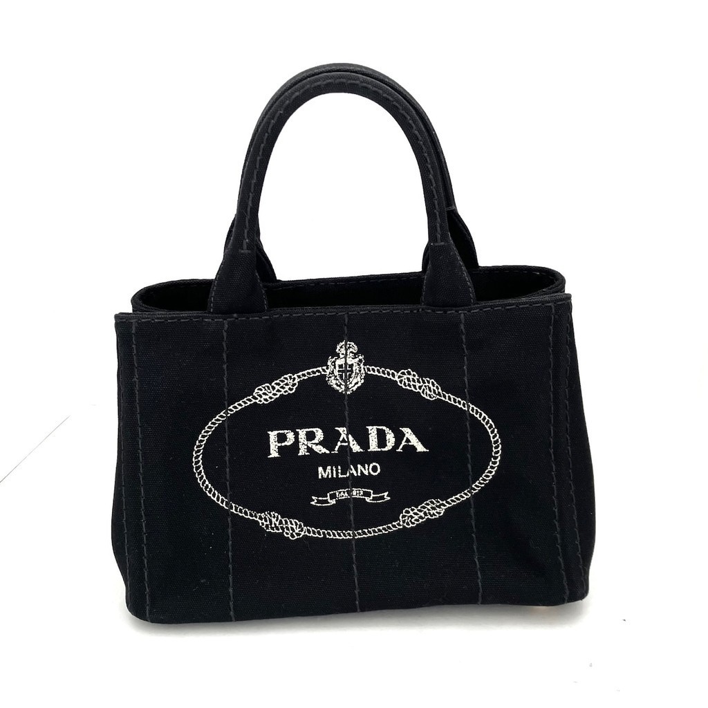 สินค้ามือสอง PRADA Tote bag canapa 1bg439 black Brandear