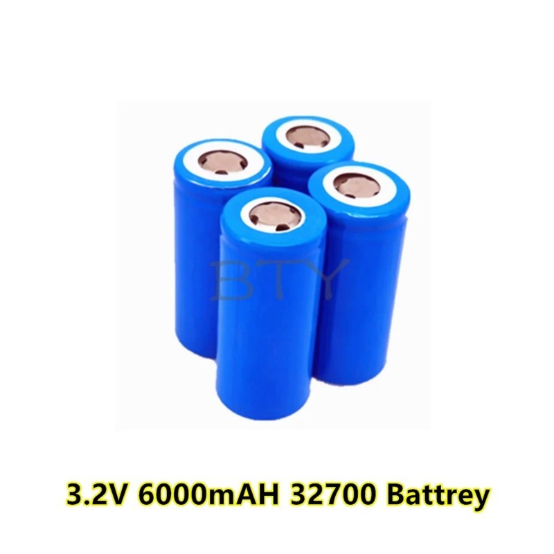 BTY 3.2V 6000mAh LiFePO4 32700 Battery 55A High Power Continuous Discharge