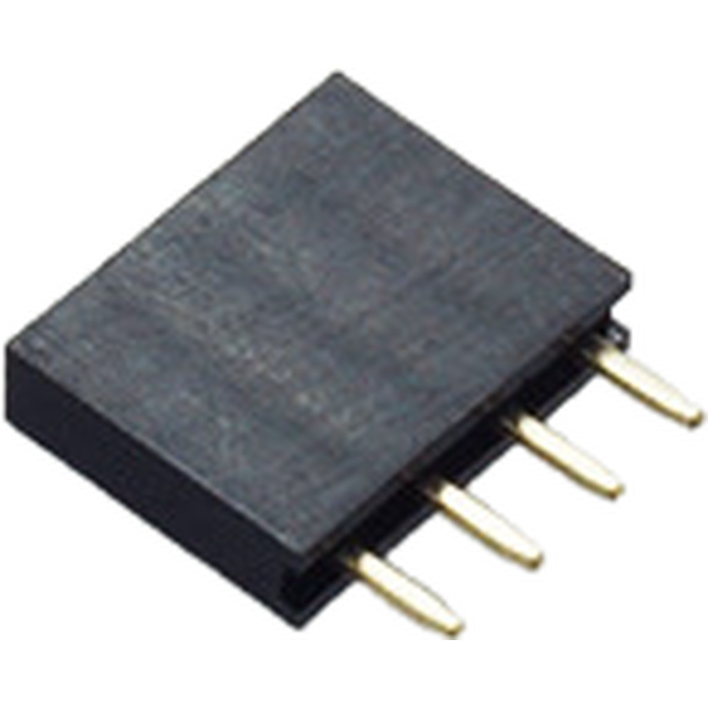 FHSS04G10/RH : Female Header 4 Pins, Single Row