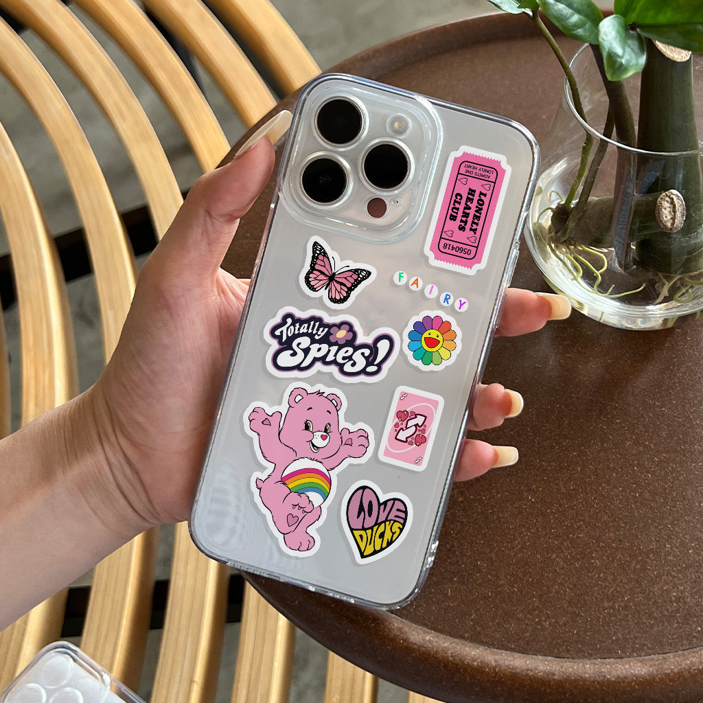 พร้อมส่งในประเทศไทย เคสโทรศัพท์มือถือแบบนิ่ม ใส กันกระแทก ลายหมีน่ารัก สําหรับ IPhone 14PM 1312 11 8 7 Plus SE 2020