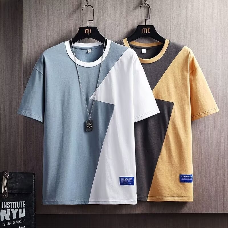 Y-c เสื้อยืดคอกลม แขนสั้น ระบายอากาศ สไตล์เกาหลี แฟชั่นฤดูร้อน สําหรับผู้ชาย