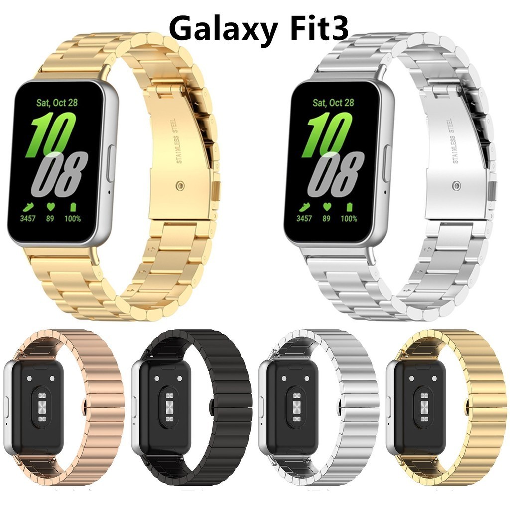 สายนาฬิกาข้อมือ สเตนเลส แบบเปลี่ยน สําหรับ Samsung Galaxy Fit3 SM-R390 Samsung Galaxy Fit 3