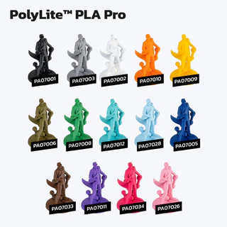 เส้น Polylite PLA Pro แข็งกว่า PLA ทั่วๆไป 2-3 เท่า ปริ้นสวย สีสด ใยน้อย แกะ Support ง่าย ขนาด 1.75 มิล หนัก 1 Kg