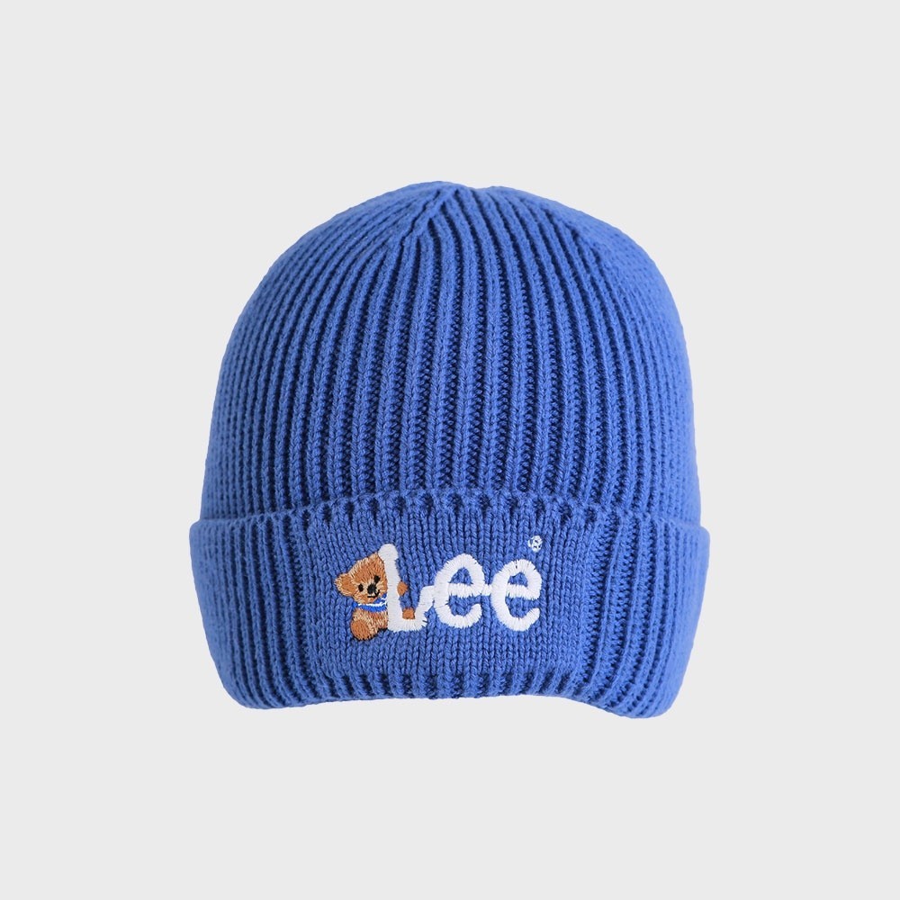 LEE KIDS หมวกบีนนี่เด็กผู้ชาย / เด็กผู้หญิง คอลเลคชั่น Lee Bear รุ่น LK F423UHATN10 สีฟ้า