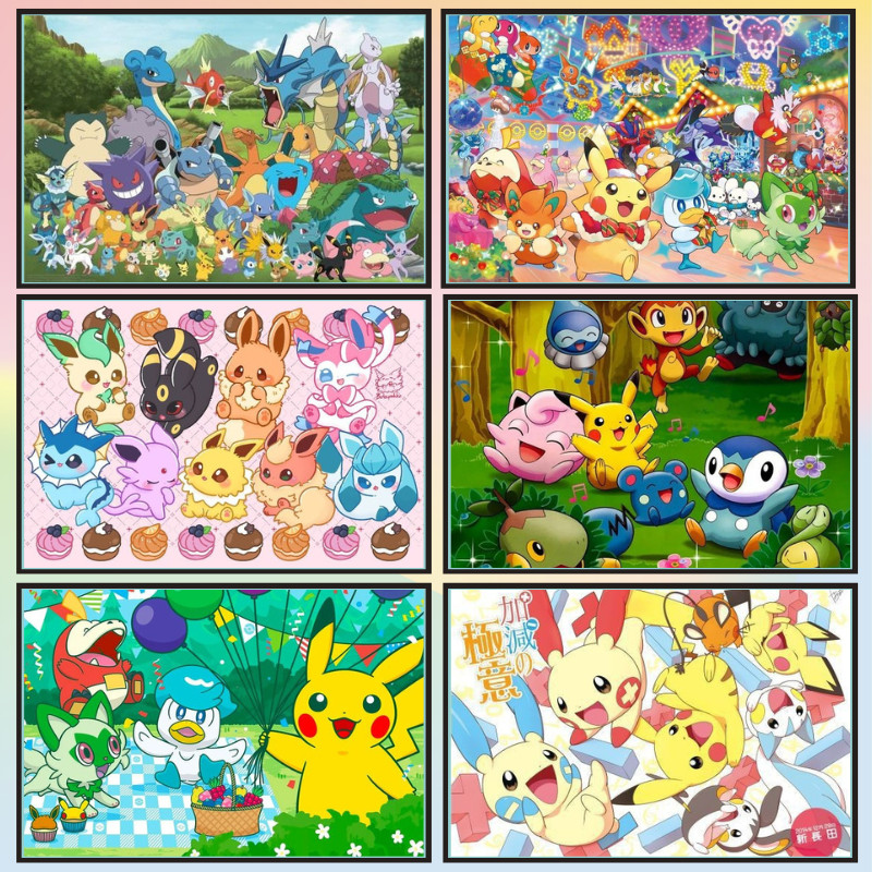 📣พร้อมส่ง📣【Pokémon】jigsaw puzzle-จิ๊กซอว์-300-1000-ชิ้น- ชิ้นของเด็ก จิ๊กซอว์ไม้ 1000 ชิ้น จิ๊กซอว์ 1000 ชิ้นสำหรับผู้ใหญ่ จิ๊กซอ จิ๊กซอว์ 500 ชิ้น🧩33-4 จิ๊กซอว์ 1000 ชิ้น สำหรับ ผู้ใหญ่ ตัวต่อจิ๊กซอว์ จิ๊กซอว์ การ์ตูน