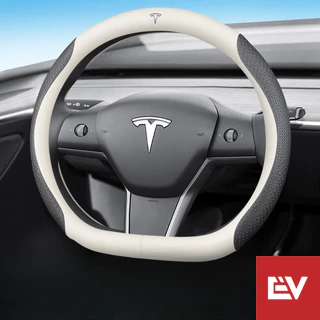 สําหรับ Tesla รุ่น 3/Highland/Y/Juniper/X พวงมาลัยหนังคาร์บอนไฟเบอร์ Alcantara Cool และ Breathable สําหรับฤดูร้อนร้อน