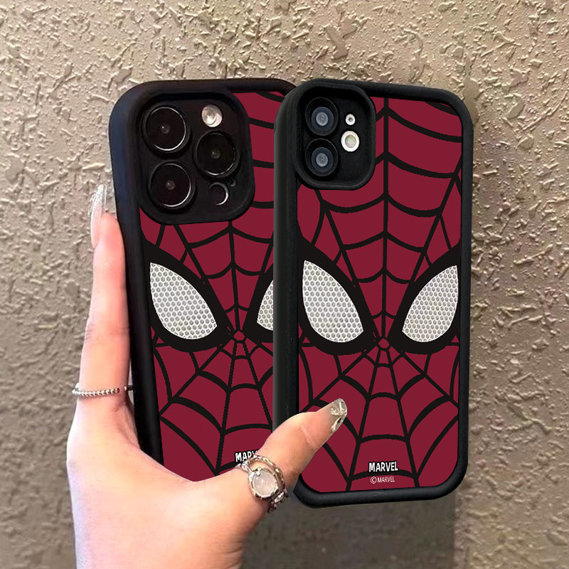 Lucucase กรณี Spiderman RED Casing hp Samsung A02S M02S A03 A04 A04E M04 F04 A10 M10 A10S M01S A11 A12 M12 F12 A13 LIE A14 A30 A20 M10S A21S A22 A23 A24 A25 A31A315Fa32A33A34A50A30Sa51 M40S A515Fa52A53