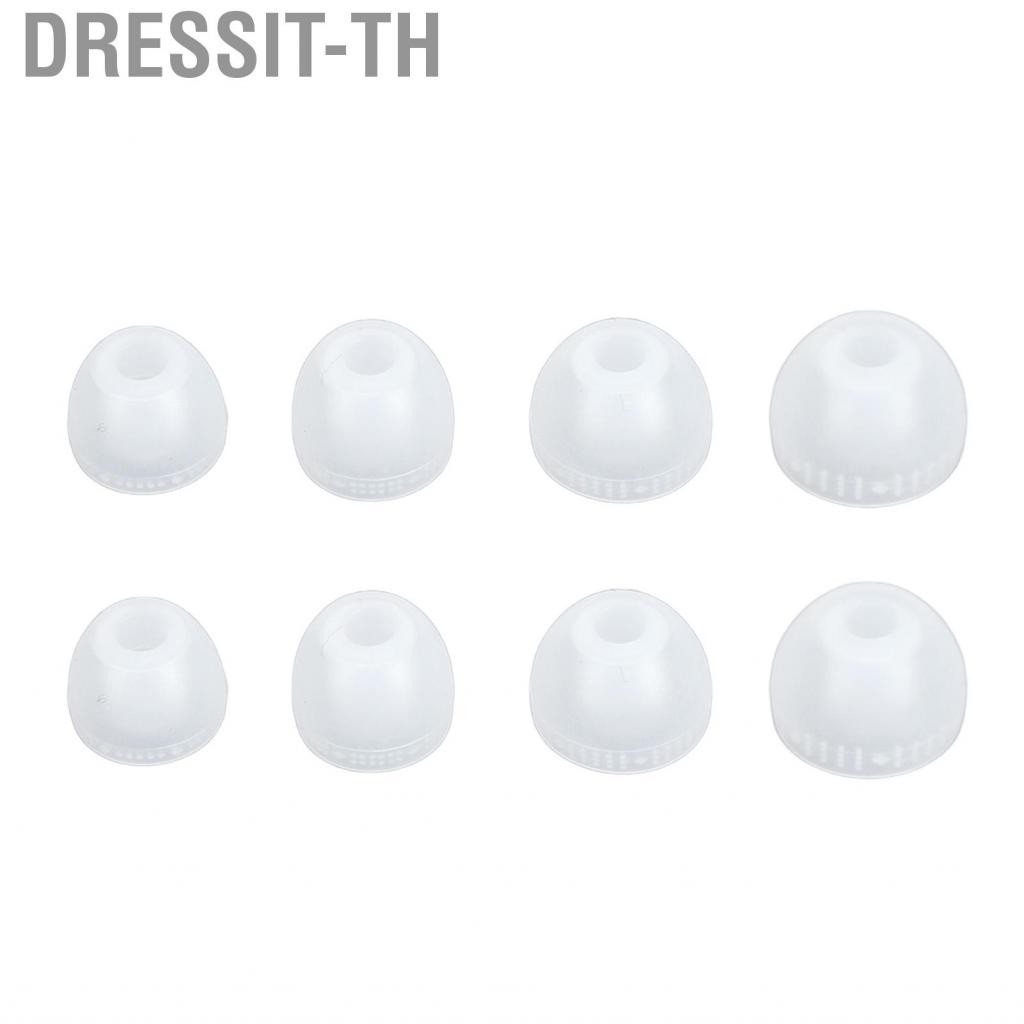 Dressit-th Replacement Ear Tips Breathable Silicone Eartips 4.0mm Inner Hole 4 Sizes Pairs Noise Cancelling for SP510 WF 1000XM3
