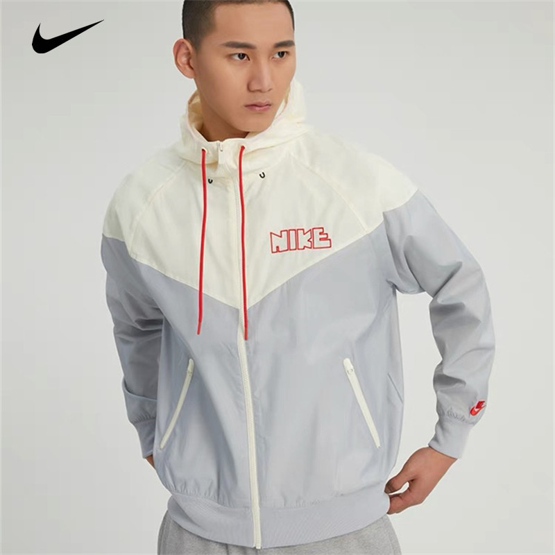 เสื้อแจ็กเก็ต ผ้าตาข่าย 100% ปักลายโลโก้ พร้อมซิป กันลม สําหรับผู้ชาย และผู้หญิง