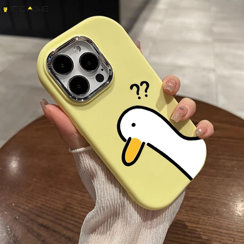 เคสโทรศัพท์มือถือ ซิลิโคนนุ่ม ผิวด้าน ลายการ์ตูนเป็ดน่ารัก สีเหลือง สําหรับ Samsung Galaxy A54 5G A52 A52s A50 A50s A30s A71 A51 4G A7 2018
