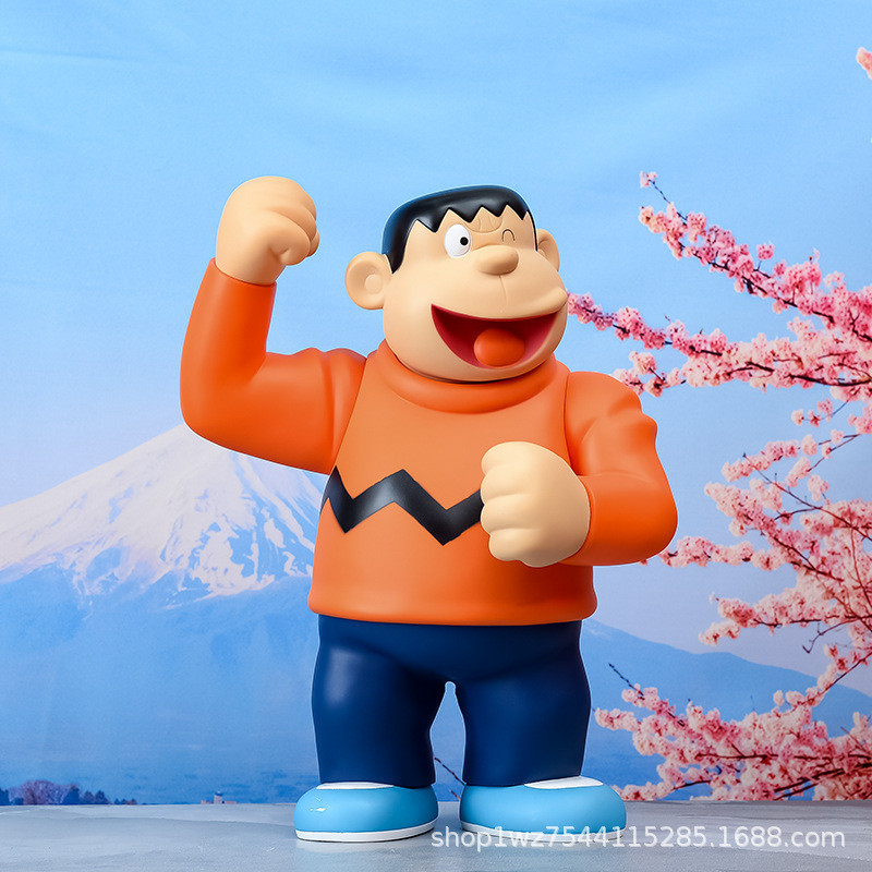 [Yile Anime]Pokonyan Large Boxed Goda Takeshi Ji'an Doll Model Birthday Gift Blue Fat Man