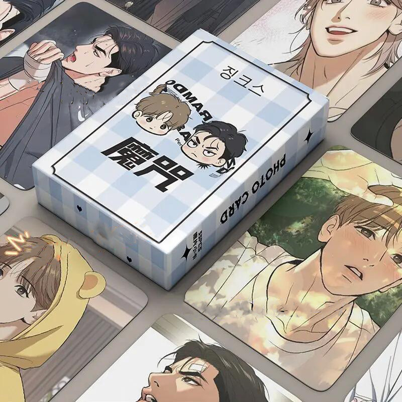 การ์ดโลโม่เลเซอร์ BL Manwha Spell Jinx Flash สไตล์เกาหลี จํานวน 55 ชิ้น ต่อกล่อง