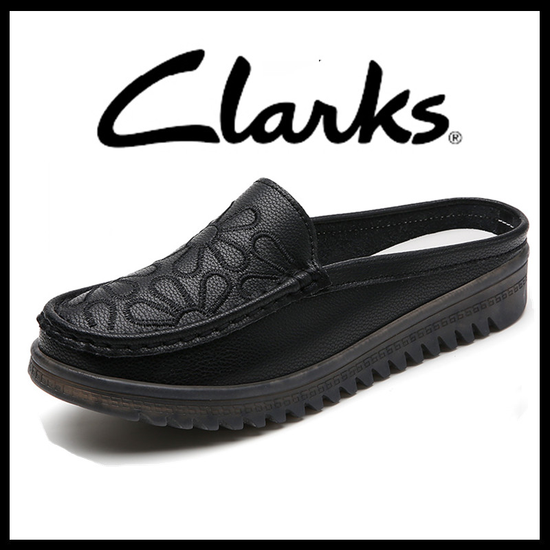 Clarks คลาร์ก รองเท้าหนังลําลองผู้หญิง รองเท้าสุภาพสตรี รองเท้าเรือ ฤดูร้อน รองเท้าแตะส้นแบน รองเท้าผู้หญิง