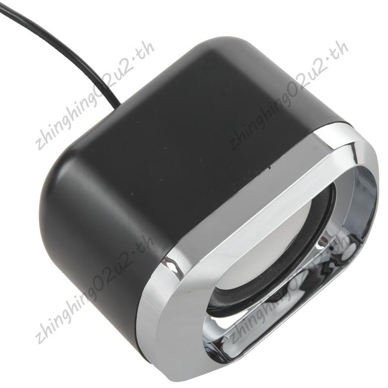 ลําโพงสเตอริโอ แบบมีสาย USB 2.0 3.5 มม. AUX MP3 MP4 ขนาดเล็ก สีดํา สําหรับคอมพิวเตอร์ แล็ปท็อป โน้ตบุ๊ก PC