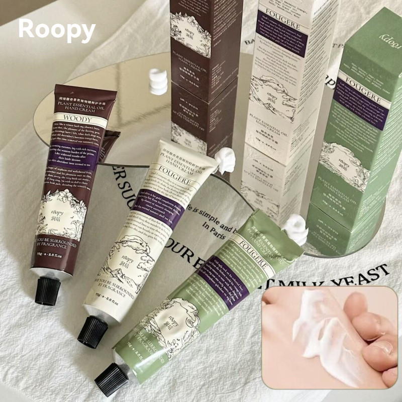 Roopy ครีมทามือให้ความชุ่มชื้นและมีกลิ่นหอม ครีมทามือให้ความชุ่มชื้นและต่อต้านการแห้ง กลิ่นหอมยาวนาน