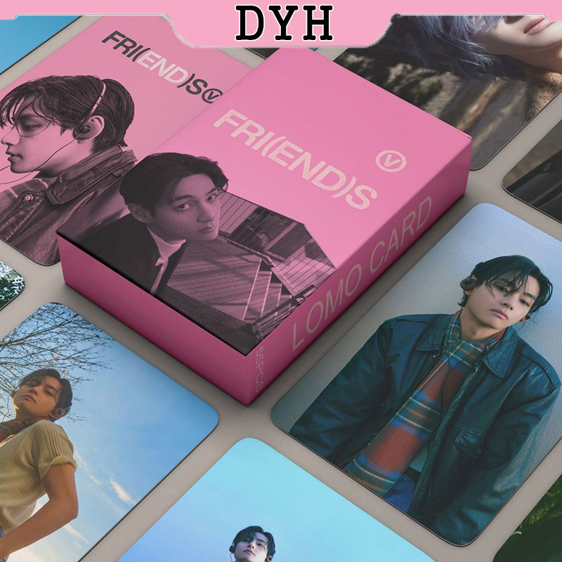 การ ์ ดภาพถ ่ าย BTS V 55 ชิ ้ น FRI การ ์ ดสะสมการ ์ ดอัลบั ้ ม KPOP LOMO Card Collection Card