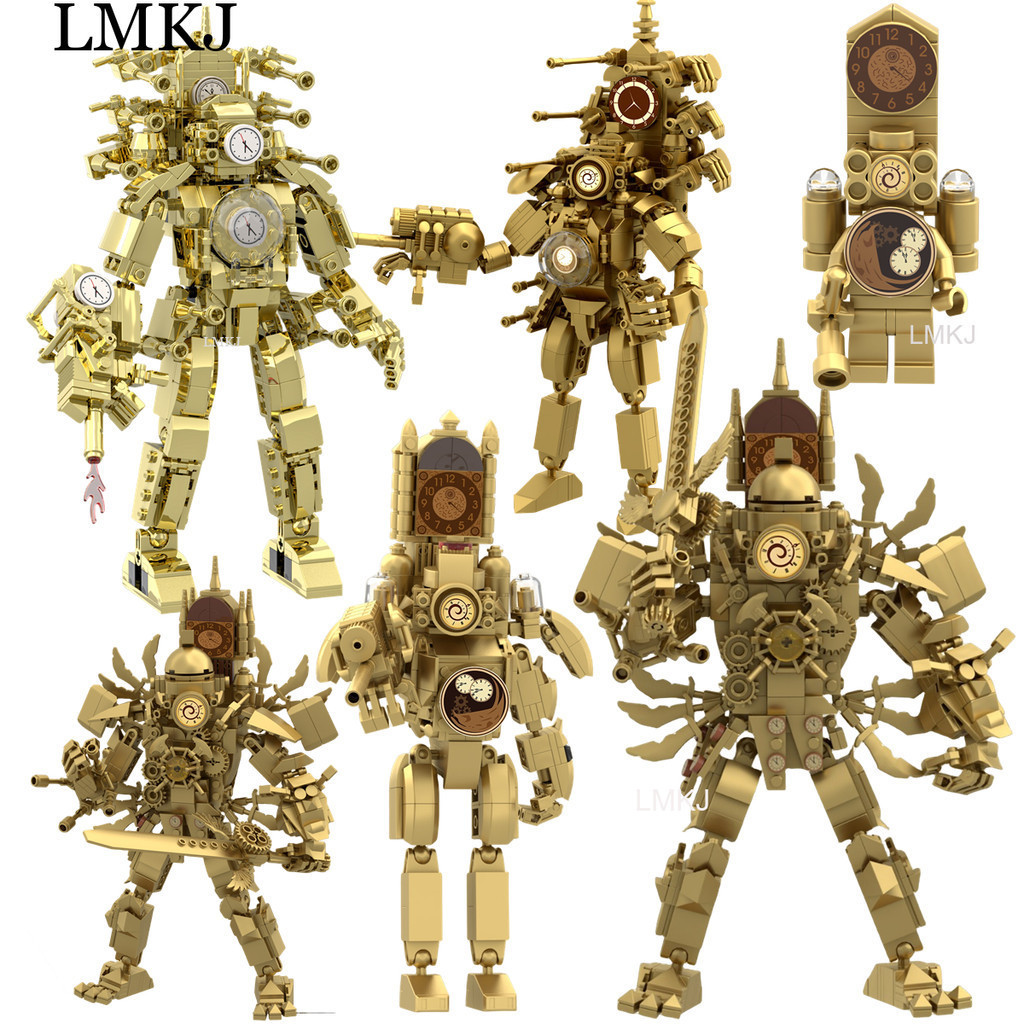 lego ของเล่น Golden Titan นาฬิกา เลโก้ skibidi toilet Toilet man VS Monitor man VS รูปคนชักโครกไททัน 3.0 นาฬิกา King ของเล่นเสริมการเรียนรู้เด็ก