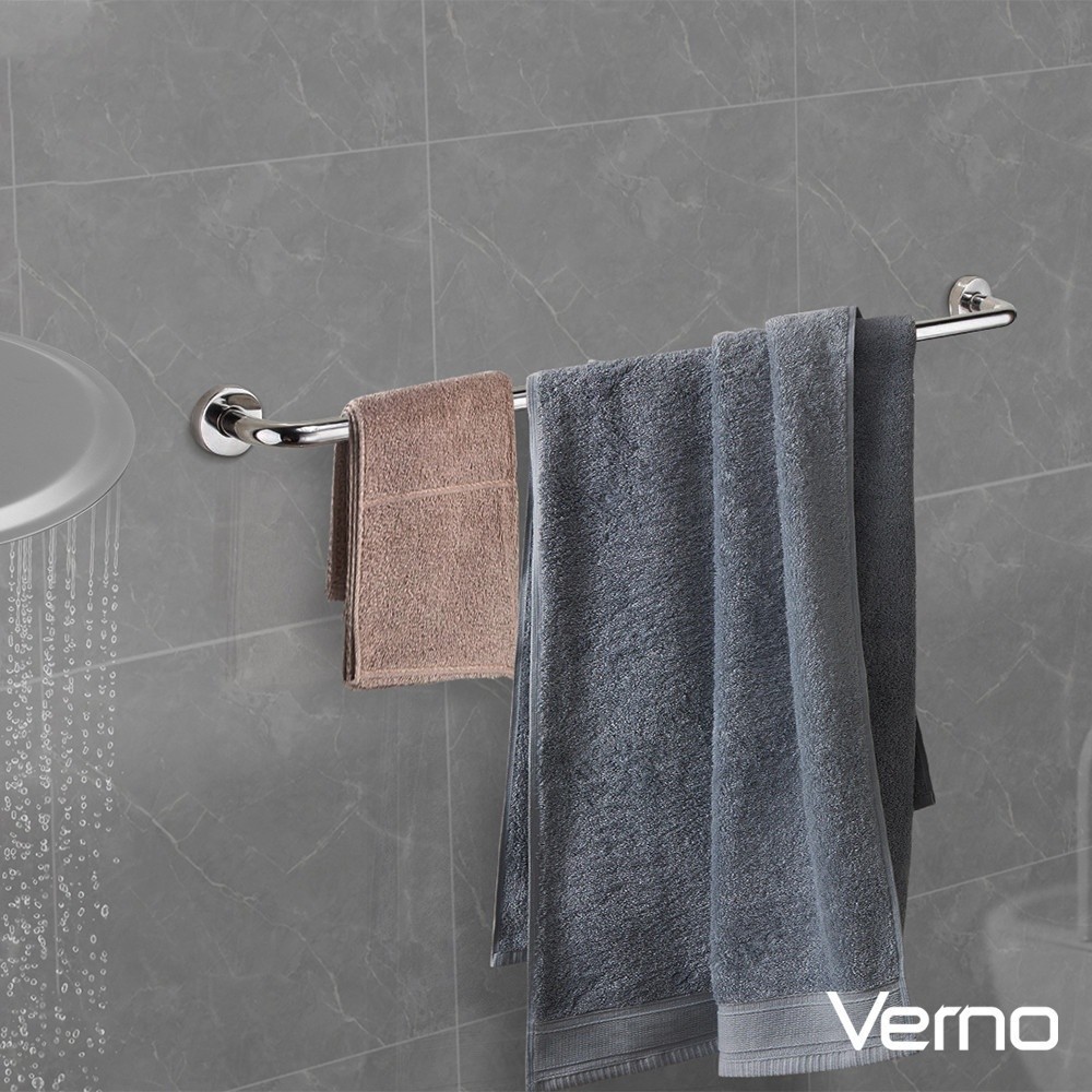 LOCAL789 Verno ราวพาดผ้าเดี่ยวสเตนเลส 304 ยาว 90ซม. รุ่น NEW-TB90CM สีสเตนเลส ร้านอยู่ในไทย