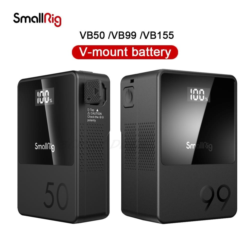 Smallrig VB50 VB99 VB155 เมาท์แบตเตอรี่ ขนาดเล็ก หน้าจอ OLED USB-C PD ชาร์จเร็ว สําหรับกล้องวิดีโอ มอนิเตอร์ ไฟวิดีโอ 3579