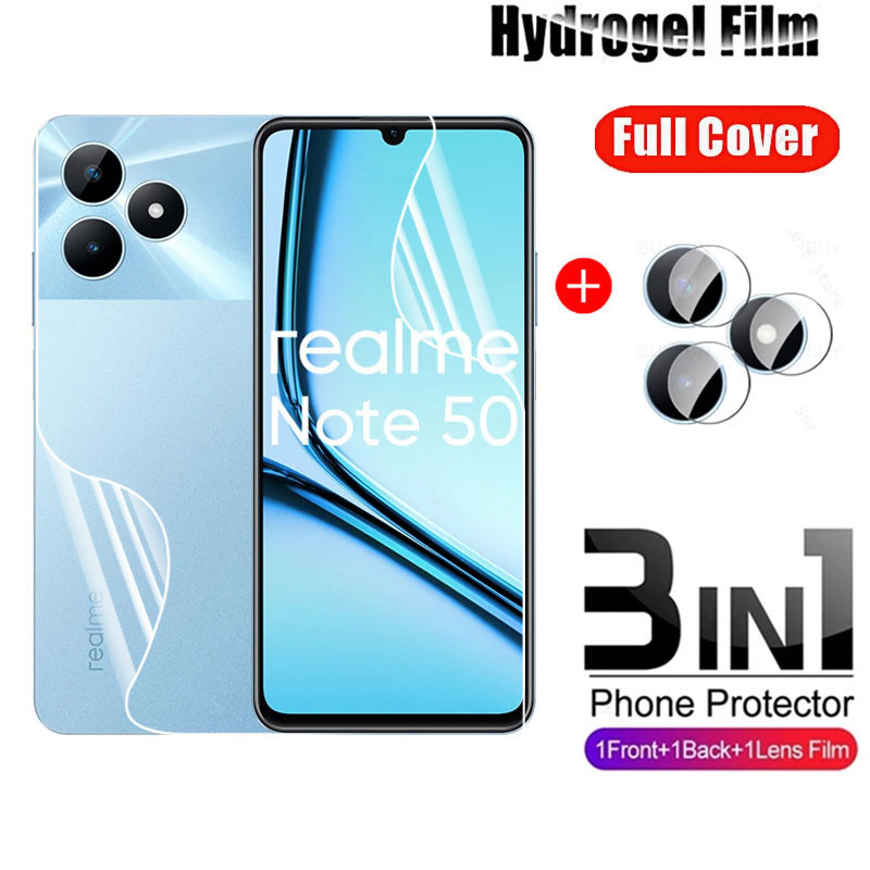 Realme Note 50 C63 Redmi Note50 ฟิล ์ มกันรอยหน ้ าจอด ้ านหน ้ าด ้ านหลังฟิล ์ มกล ้ องหลังแบบเต ็ ม