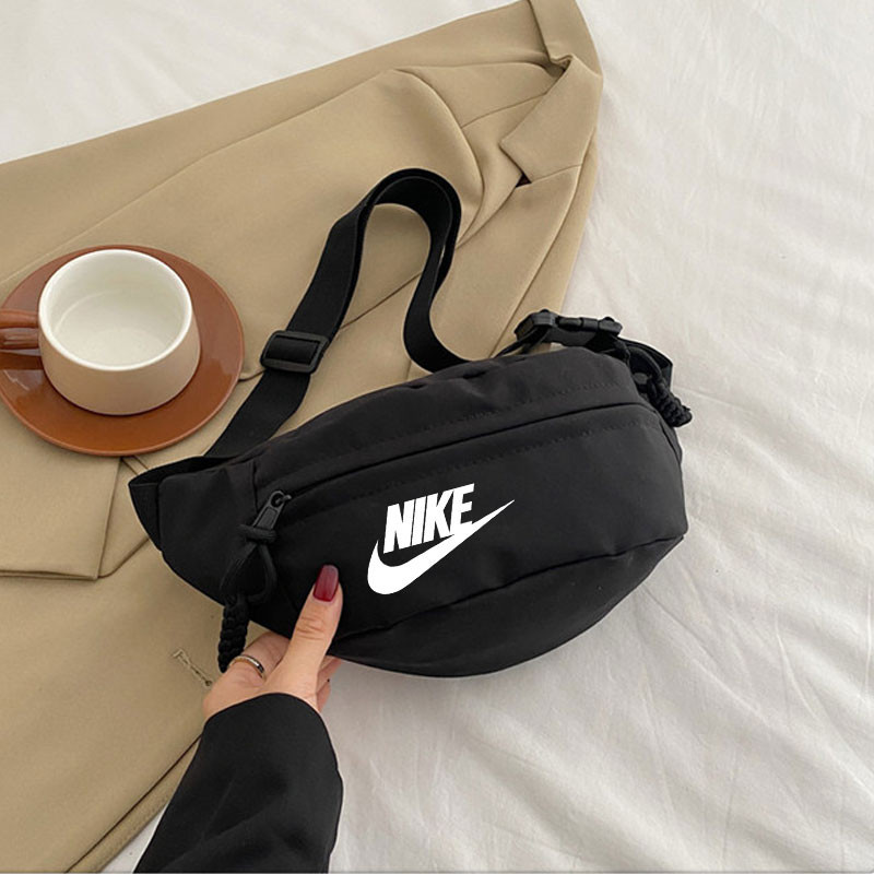 Solid Mens Chest Bag Minimalist Style Crossbody Bag Travel Casual Shoulder Bag
