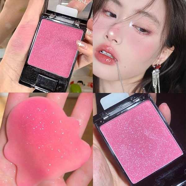 ครีมบลัช บลัชเจลลี่ Wetn Wild Wet Wild Blush Natural Nude แต่งหน้า High Gloss Contouring เมาเล็กน้อยสีส้มนักเรียนหญิง Vitality Blu - รูปที่ 3