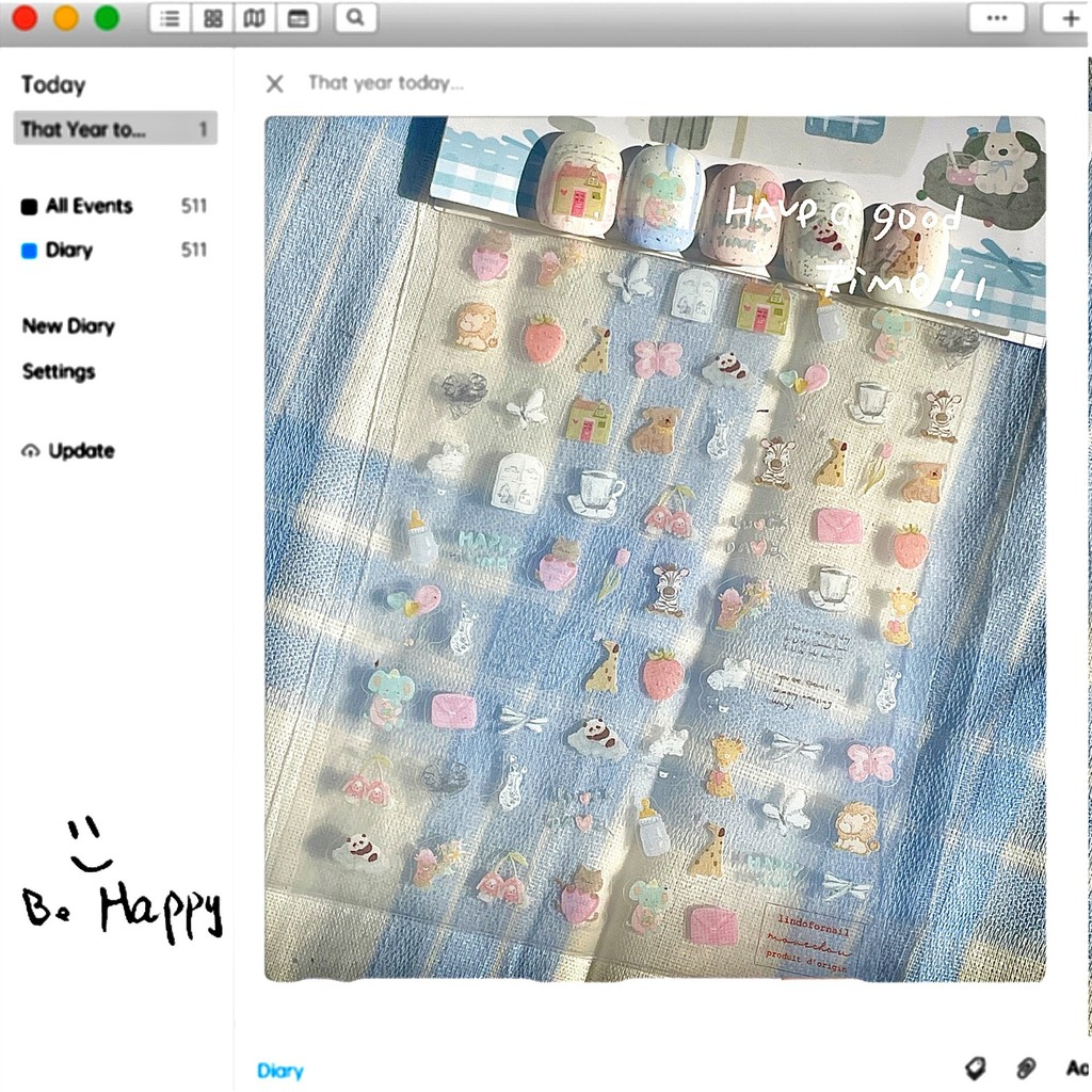 สไตล์เกาหลี อิน สั้นเล็บสายร่างปีใหม่เล็บสติกเกอร์อเมริกันย้อนยุคโปสการ์ดโชวะหมีสุนัขเล็บสติ๊กเกอร์