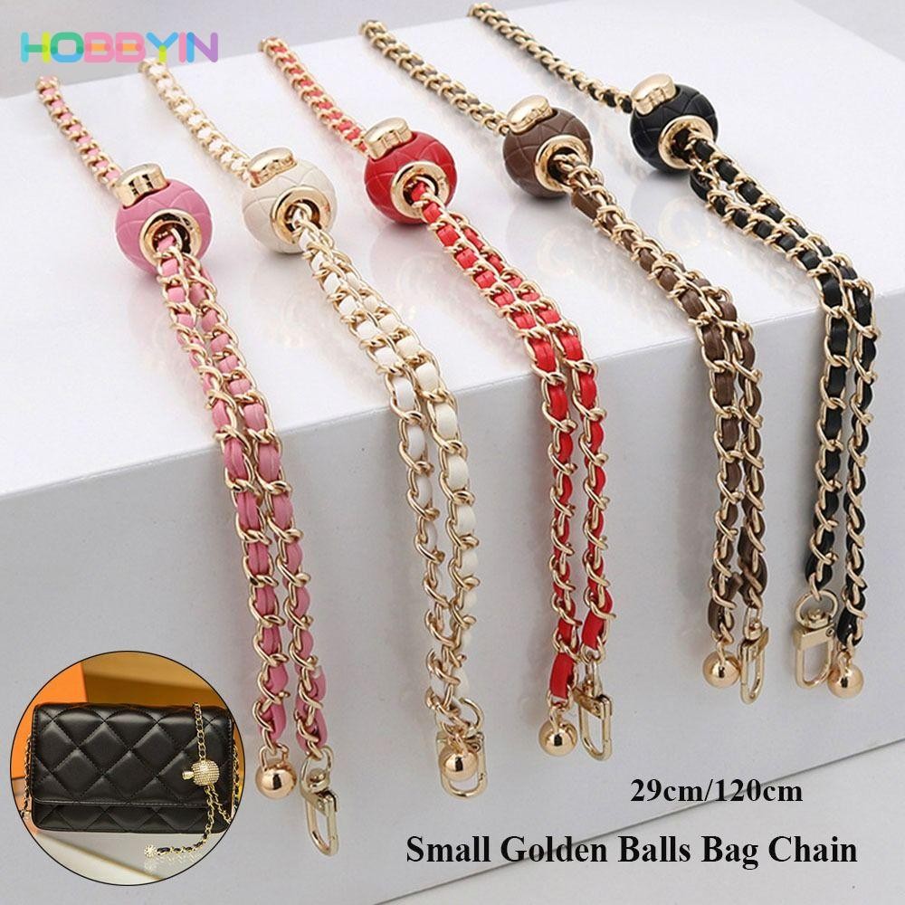 HOBBYIN สายโซ่โลหะ สีทอง แบบเปลี่ยน สําหรับคล้องกระเป๋า