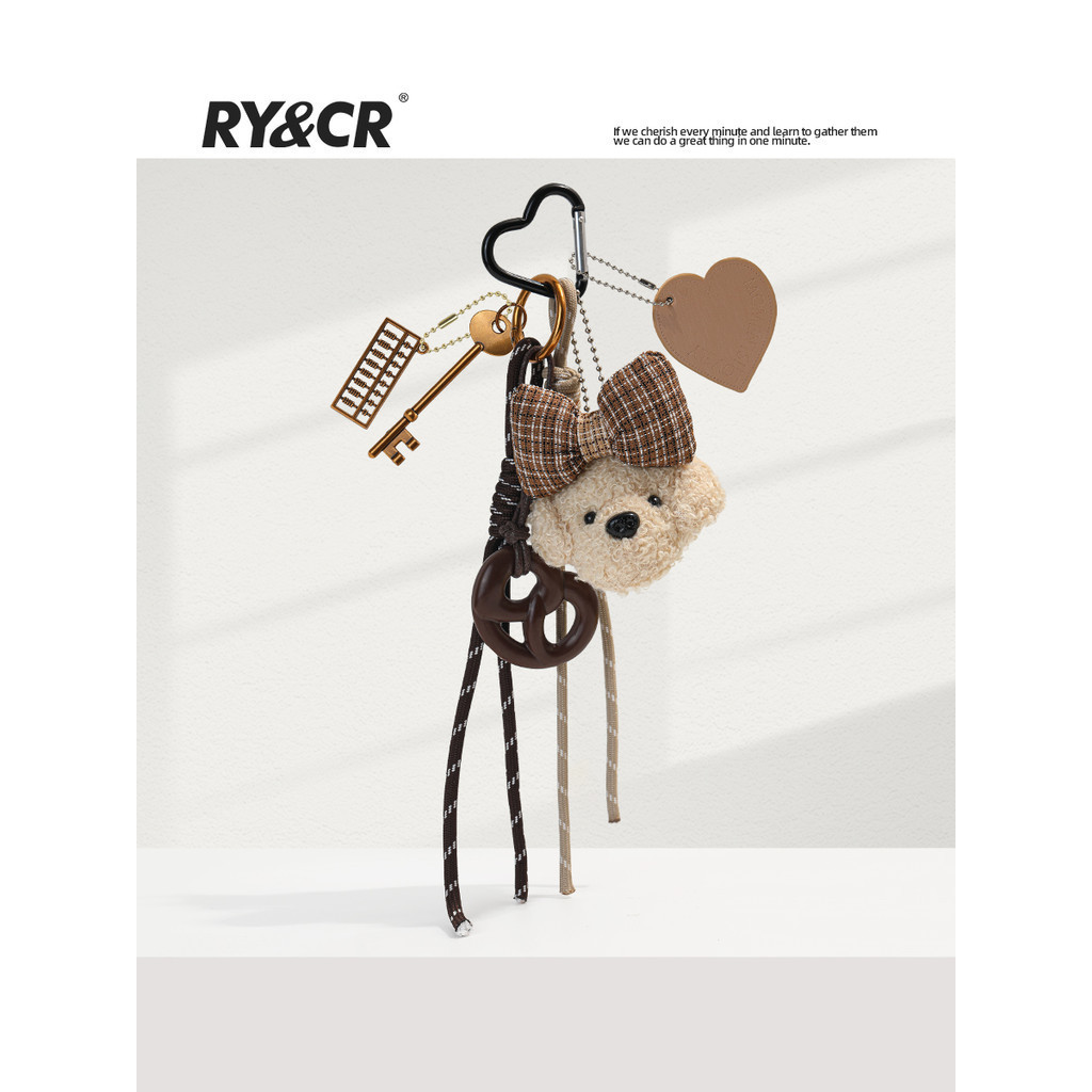🐻ตุ๊กตาห้อยกระเป๋า จี้กระเป๋า Original Alkali Water Bread Teddy Puppy Bag Pendant miu Series Doll Plush Car Womens จี้พวงกุญแจ พวงกุญแจหมา keychain bag charm ห้อยกระเป๋า
