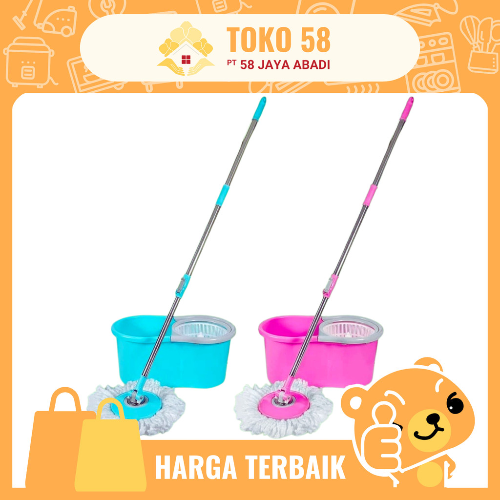 Lion Star Mop Set Livina Spin Mop (ดีลักซ์) BM 46 / ชิ้น