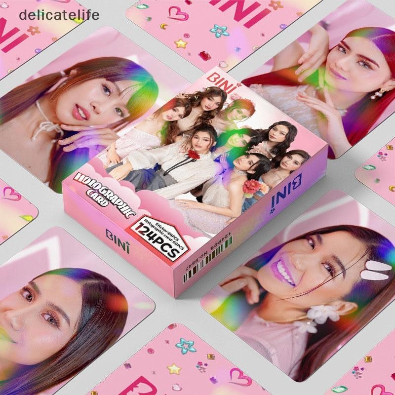 124pcs BINI Lomo Card Photo Card HD พิมพ์เลเซอร์ Horaphic การ์ดแฟนๆ