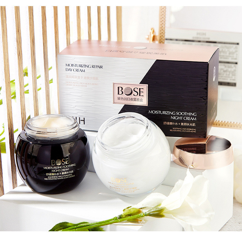 H HIH Bose Moisturizing Miracle Day Night Cream ครีมบํารุงผิวหน้า Moisturizing Repair Brighten Skin Tone Skin Care Set20250219อ่า