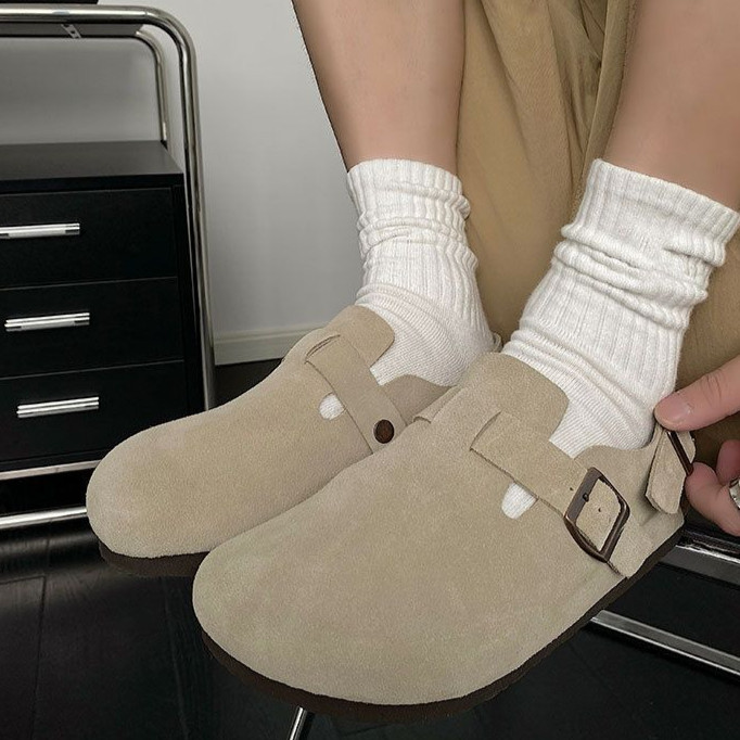 Birken Boston Shoes รองเท้าแตะไม้ก๊อกลําลองสําหรับผู้ชายและผู้หญิง
