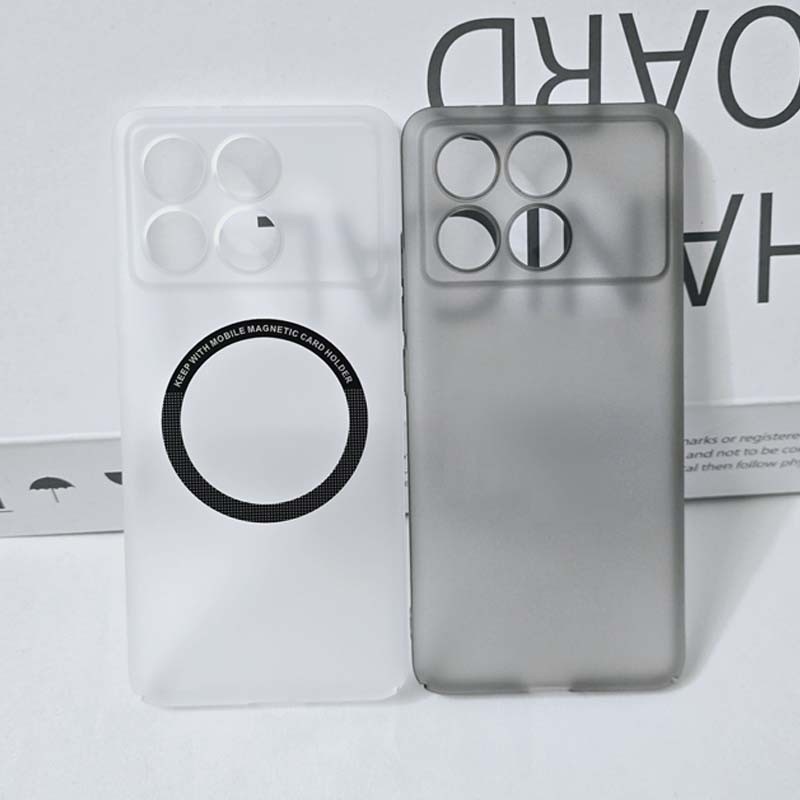 Matte โปร่งแสงแม่เหล็ก Hard PC สําหรับ Xiaomi Poco F7 X7 X6 F6 X5 F5 Pro 5G คลุมทั้งหมดกลับ Protector ผิวรู้สึกกันกระแทก