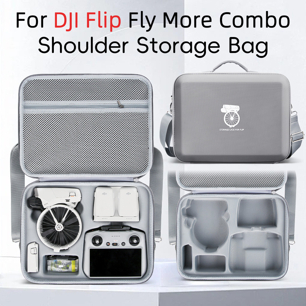 สําหรับกระเป๋าเก็บ DJI Flip Changfei ชุดกระเป๋าสะพายแบบพกพา RC 2 พร้อมรีโมทคอนโทรลหน้าจอ DJI Flip พับกล่องเก็บโดรนอุปกรณ์เสริม