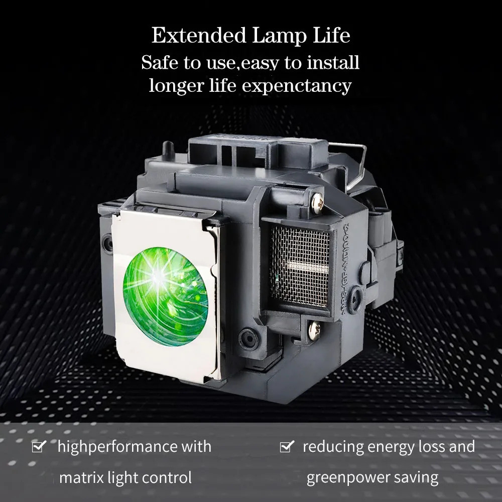 Elplp58 V13H010L58 โคมไฟโปรเจคเตอร์สําหรับ EPSON EB-S10/EB-S9/EB-S92/EB-W10/EB-W9/EB-X10/EB-X10/EB-X