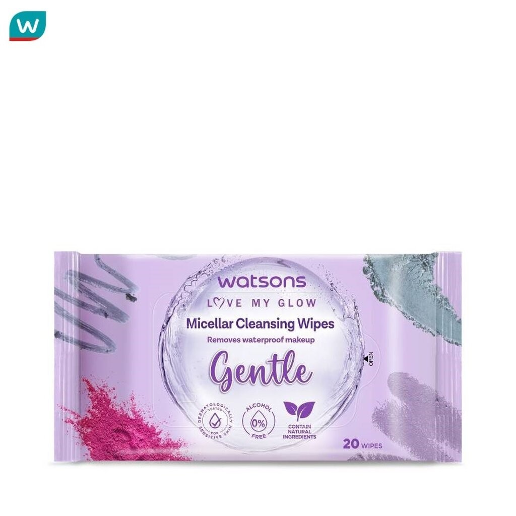 Watsons วัตสัน ไมเซลล่าร์ คลีนซิ่ง ไวพ์ เจนเทิล 20 แผ่น.