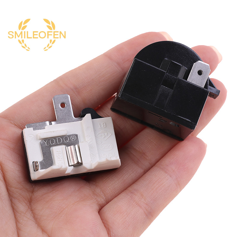 [Smileofen] รีเลย์สตาร์ทตู้เย็น QP2-4.7 PTC และตัวป้องกันโอเวอร์โหลด 2 ชิ้น