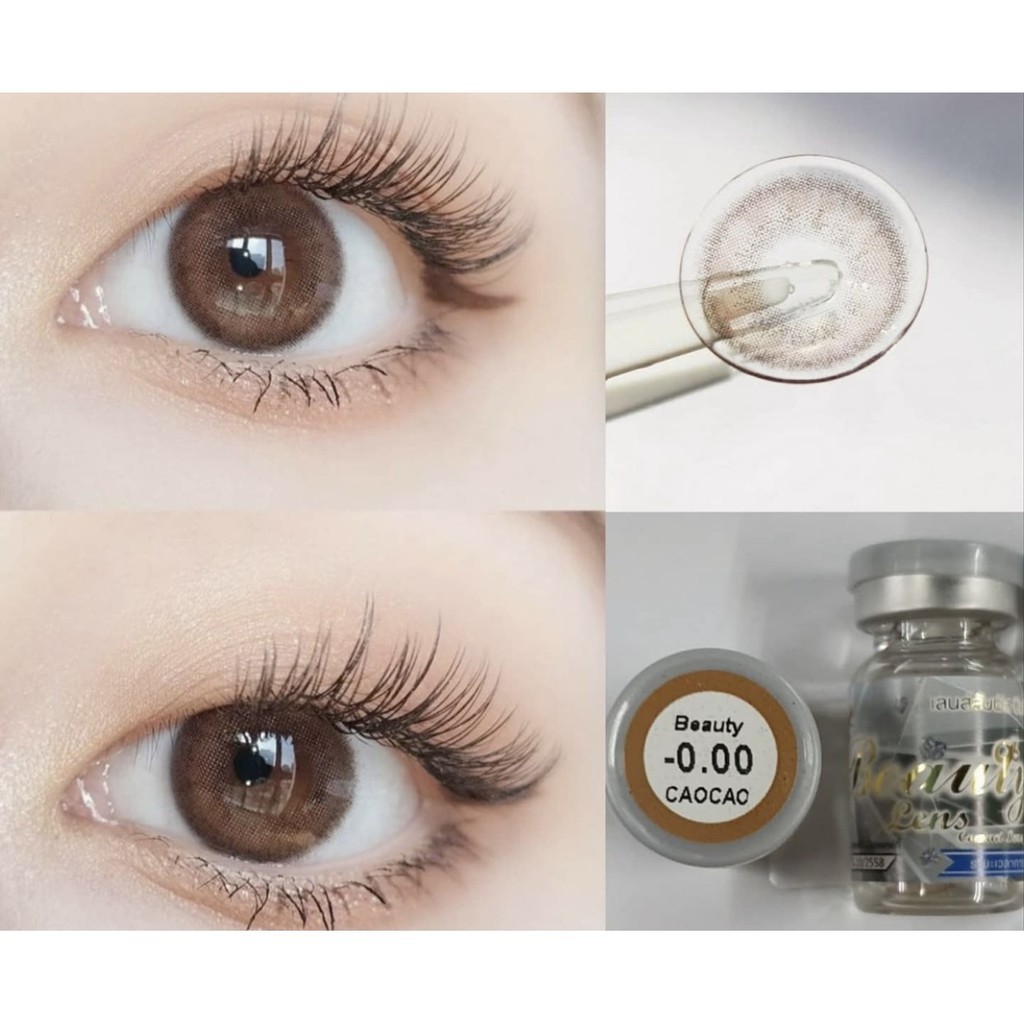 คอนแทคเลนส์(มินิ) Beauty Caocao (Beautylens) ⭐️ลายฮิต ขายดีมาก กรองแสงกันยูวี