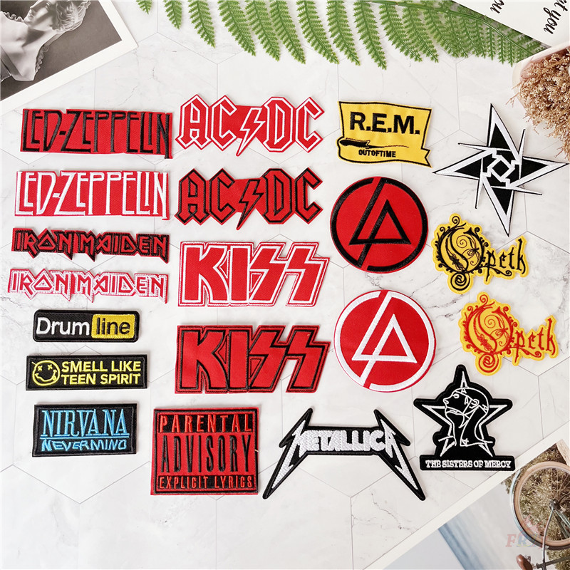 ♚ Rock Band Fans Collection Series 02 - Smell Like Teen Spirit Iron-On Patch ♚ 1 ชิ้น DIY เย็บบนเหล็กบนป้ายแพทช์