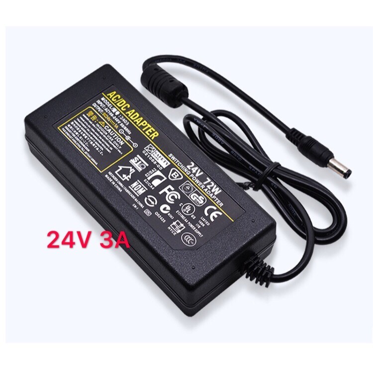 adapter ac dc ที่ชาร์จ 24v 3aแบตเต็ม หัวใหญ่ 5.5x2.5mm