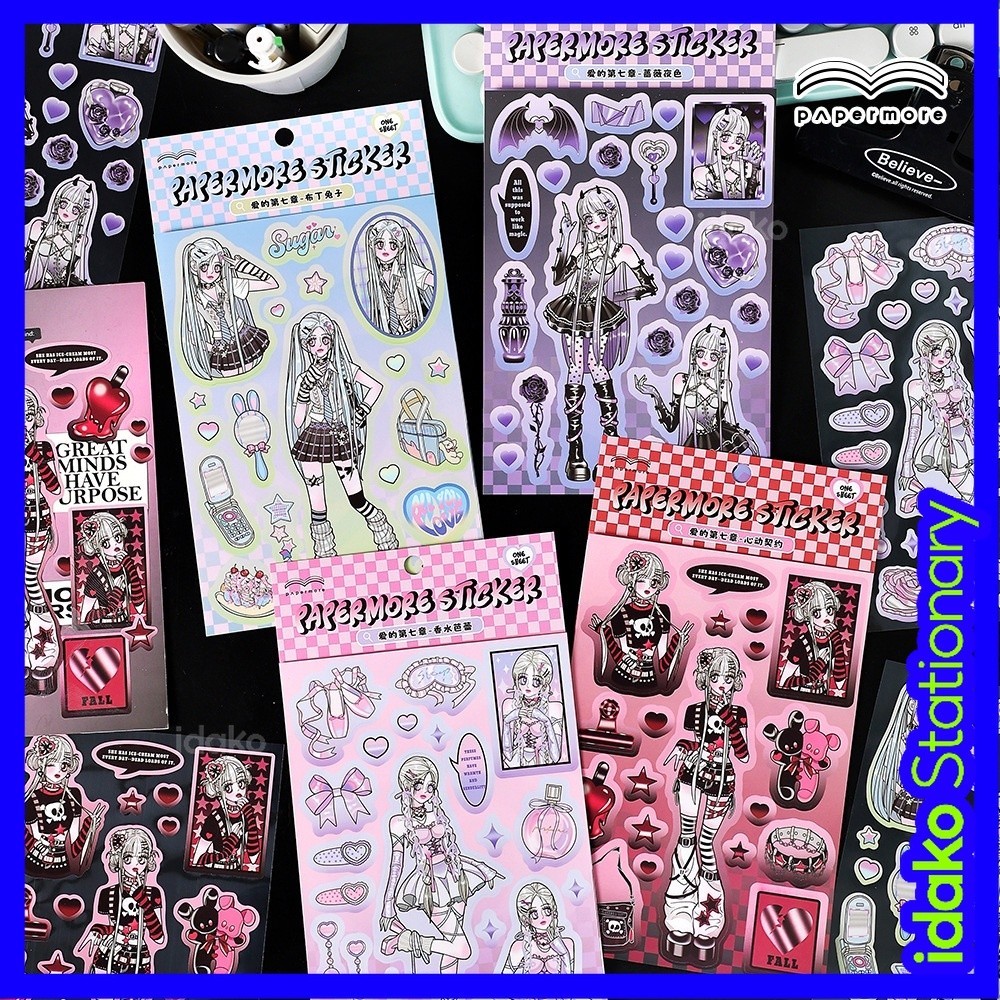 Chapter 7 Series สติกเกอร์เนื้อแมตต์ ลายการ์ตูน domi Sweet Asian Style SS699 สําหรับติดตกแต่งสมุด Y2