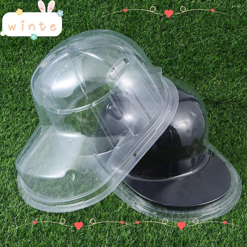 Winte กล่องพลาสติกใส กันฝุ่น สําหรับใส่หมวกเบสบอล