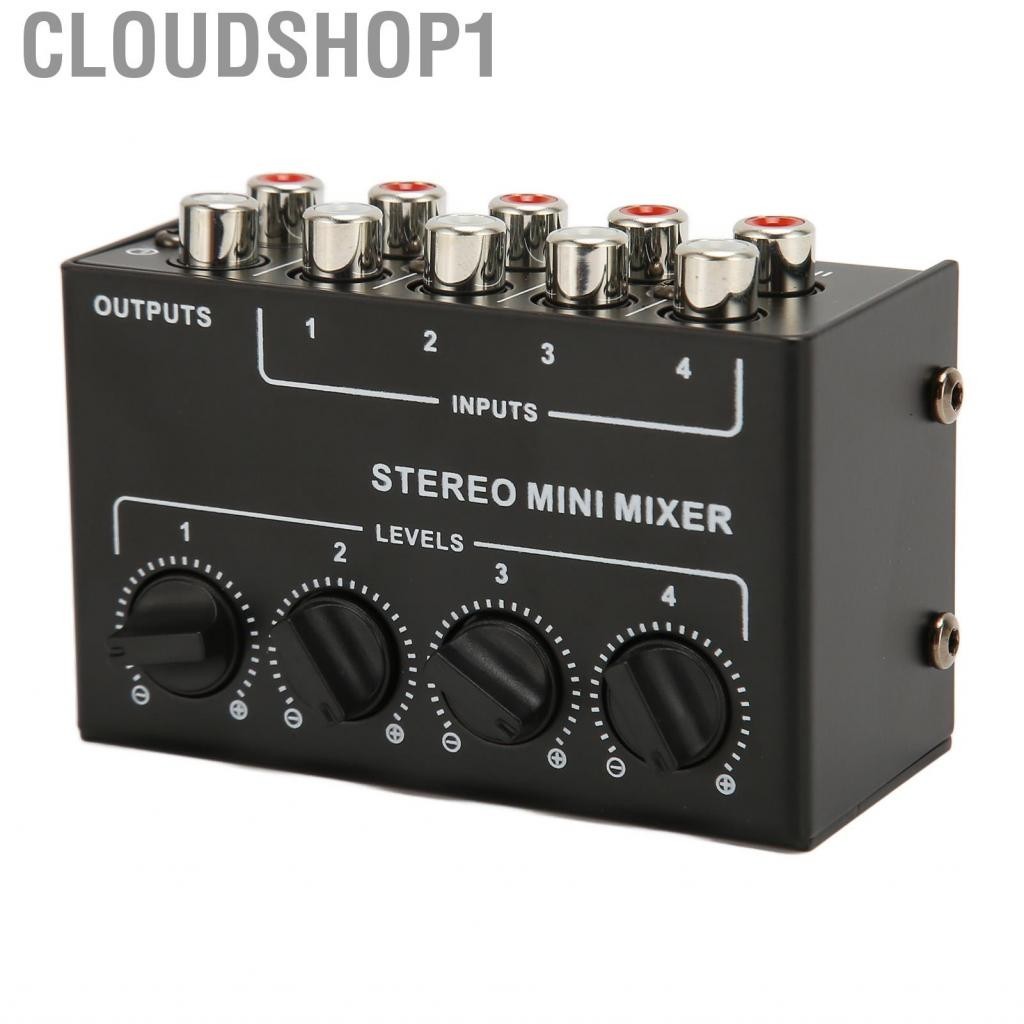 Cloudshop1 Passive Mixer 4 Channel Line Mini Sound Stereo สำหรับ Tu SB3