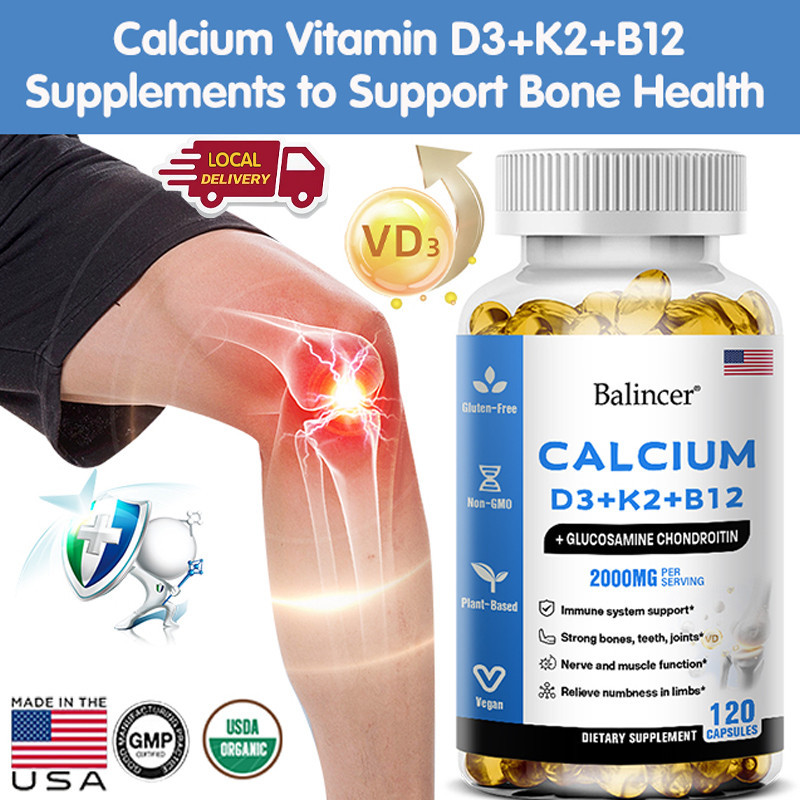 Balincer อาหารเสริม แคลเซียม เสริมสุขภาพกระดูก พร้อมวิตามินดี และแร่ธาตุ เพื่อสนับสนุนข้อต่อ สุขภาพ และเพิ่มการดูดซึมแคลเซียม