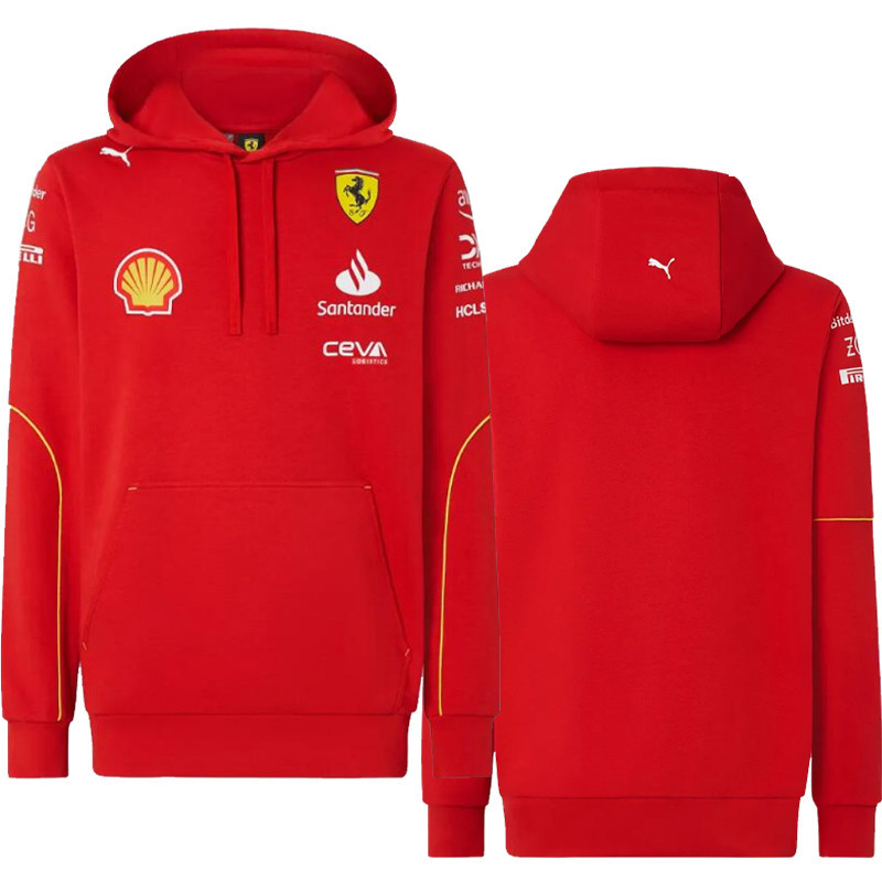 2024 ใหม่ล่าสุด F1 Racing Hooded Sweat + F1 Racing 2024 F1 ทีม Hoodie + ฤดูใบไม้ผลิผู้ชายและผู้หญิงเ