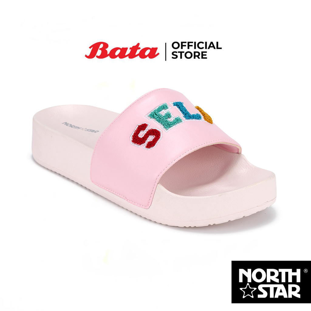 Bata บาจา by North รองเท้าแตะแบบสวม แฟชั่นสำหรับผู้หญิง รุ่น SERENA 1 สีขาว 6101035 สีชมพู 6105035